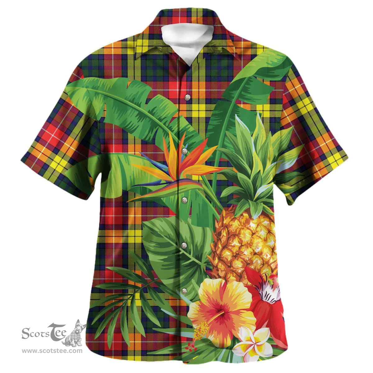 Scottish Buchanan Modern Clan Tartan Hawaiian Shirt - New Style Scottish Plaid Tartan Plaid