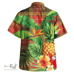 Scottish Buchanan Old Set Weathered Clan Tartan Hawaiian Shirt - New Style Scottish Plaid Tartan Plaid