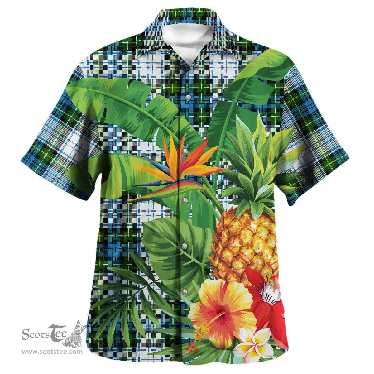 Scottish Campbell Dress Clan Tartan Hawaiian Shirt - New Style Scottish Plaid Tartan Plaid