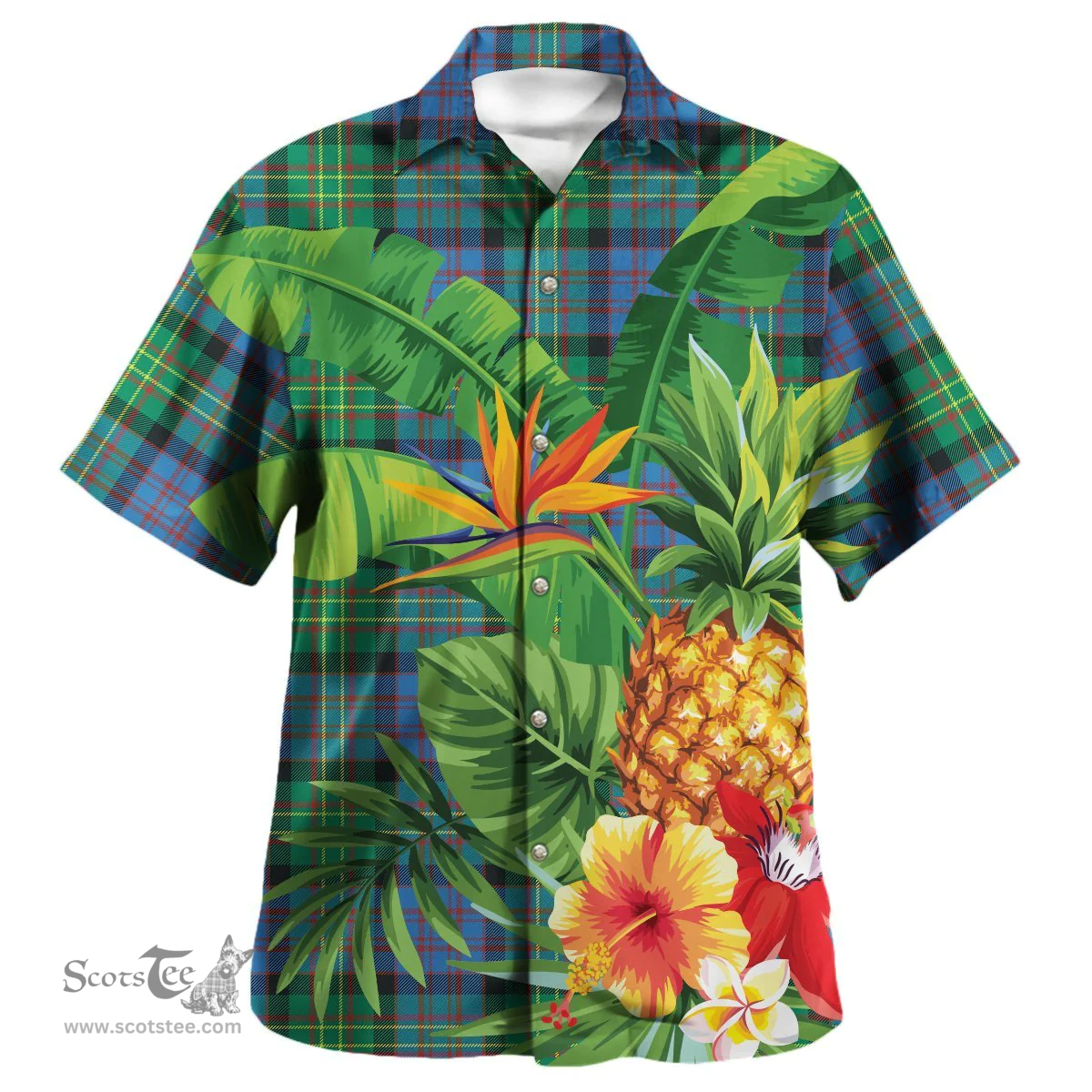 Scottish Bowie Ancient Clan Tartan Hawaiian Shirt - New Style Scottish Plaid Tartan Plaid