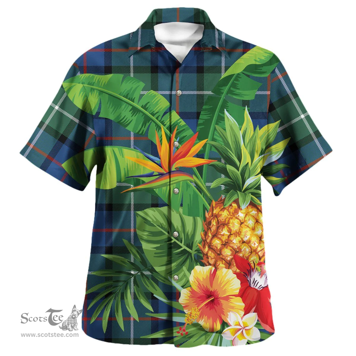 Scottish Davidson of Tulloch Clan Tartan Hawaiian Shirt - New Style Scottish Plaid Tartan Plaid
