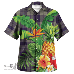 Scottish Cunningham Dress Blue Dancers Clan Tartan Hawaiian Shirt - New Style Scottish Plaid Tartan Plaid