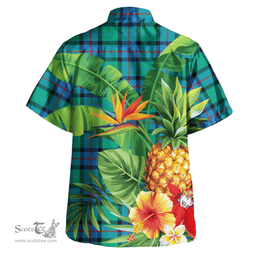 Scottish Flower Of Scotland Clan Tartan Hawaiian Shirt - New Style Scottish Plaid Tartan Plaid