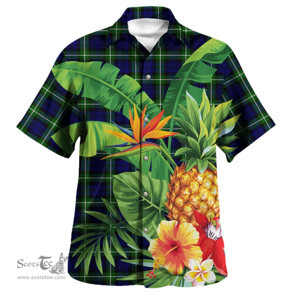 Scottish Lamont Modern Clan Tartan Hawaiian Shirt - New Style Scottish Plaid Tartan Plaid