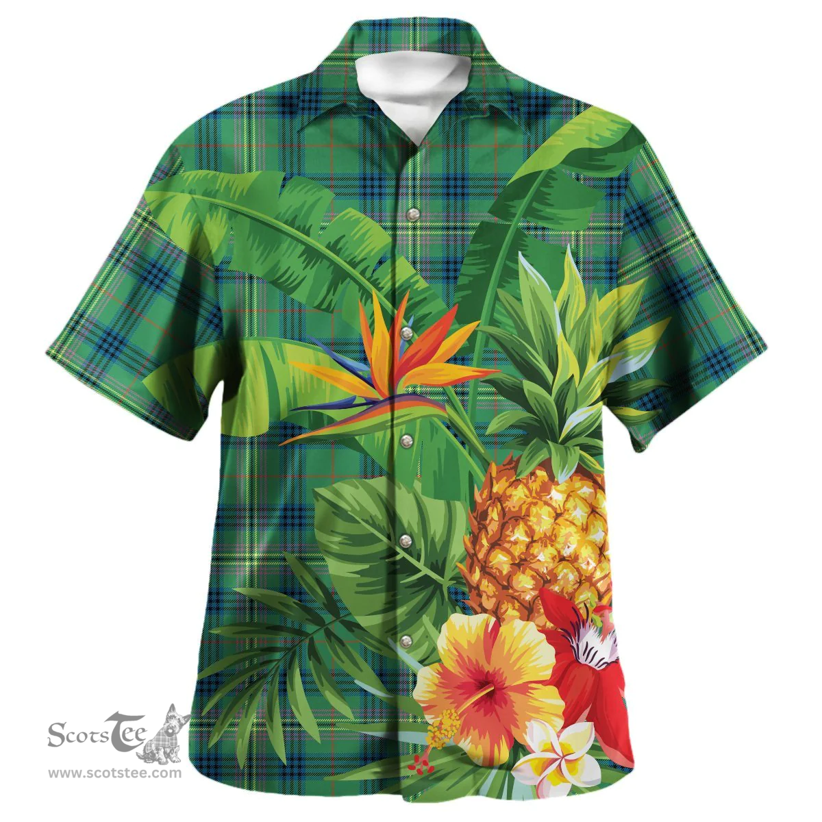 Scottish Kennedy Ancient Clan Tartan Hawaiian Shirt - New Style Scottish Plaid Tartan Plaid