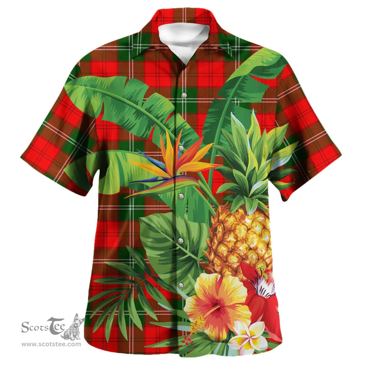 Scottish Lennox Modern Clan Tartan Hawaiian Shirt - New Style Scottish Plaid Tartan Plaid