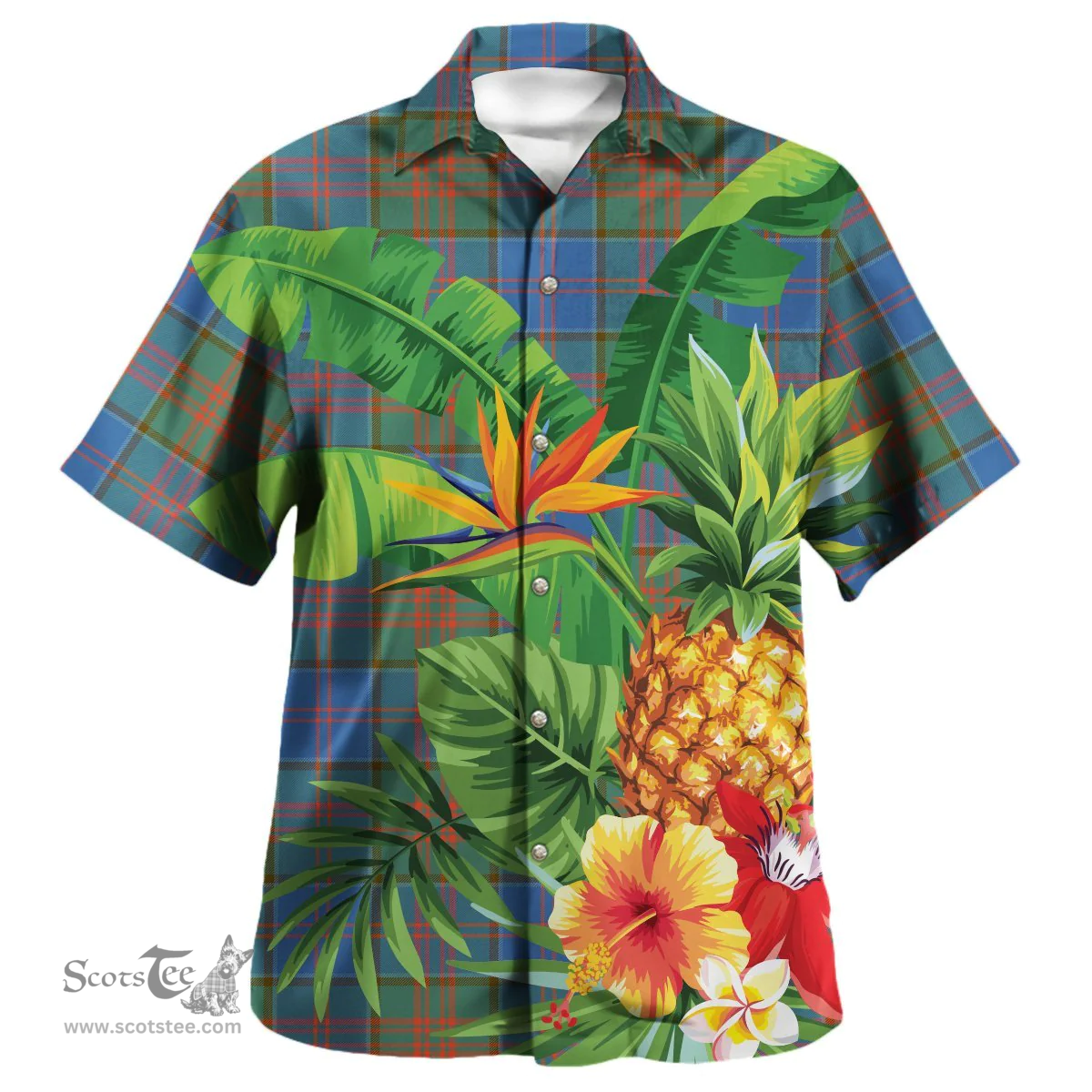 Scottish Stewart of Appin Hunting Ancient Clan Tartan Hawaiian Shirt - New Style Scottish Plaid Tartan Plaid
