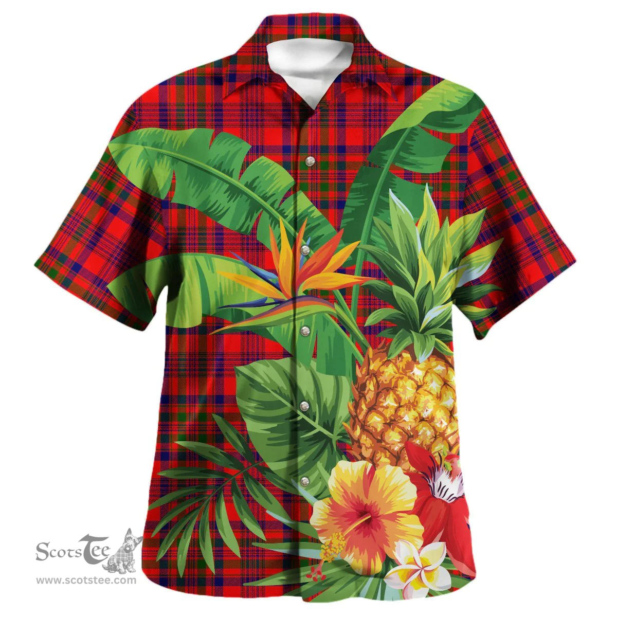 Scottish Murray of Tulloch Modern Clan Tartan Hawaiian Shirt - New Style Scottish Plaid Tartan Plaid