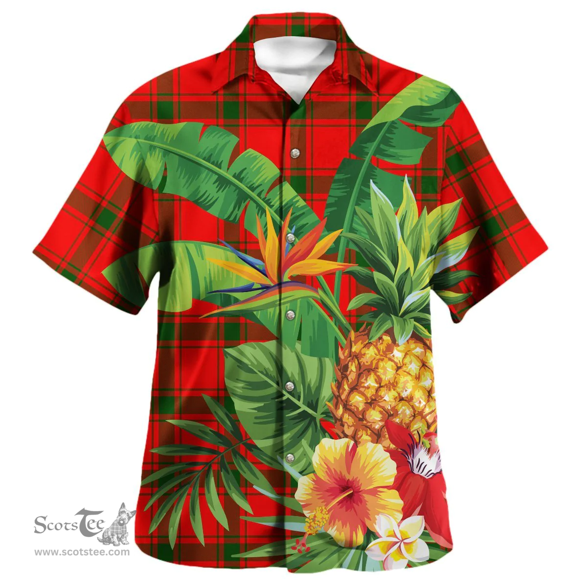 Scottish MacDonald of Sleat Clan Tartan Hawaiian Shirt - New Style Scottish Plaid Tartan Plaid