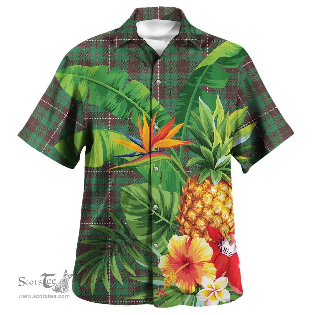 Scottish MacKinnon Hunting Ancient Clan Tartan Hawaiian Shirt - New Style Scottish Plaid Tartan Plaid