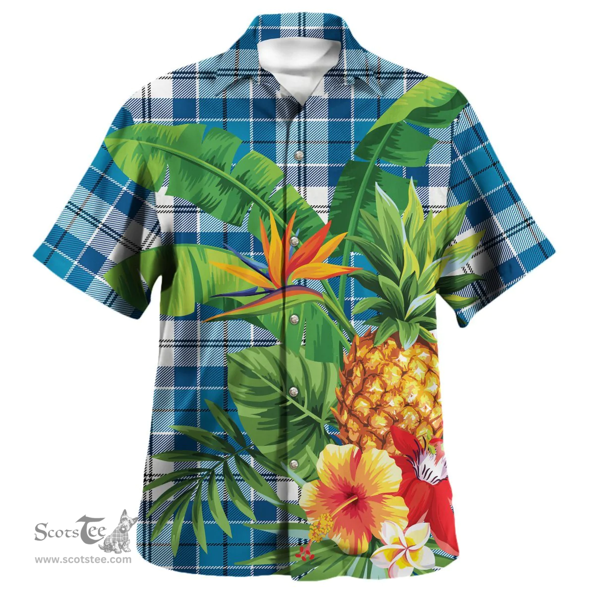 Scottish Roberton Clan Tartan Hawaiian Shirt - New Style Scottish Plaid Tartan Plaid
