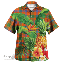 Scottish Ross Ancient Clan Tartan Hawaiian Shirt - New Style Scottish Plaid Tartan Plaid