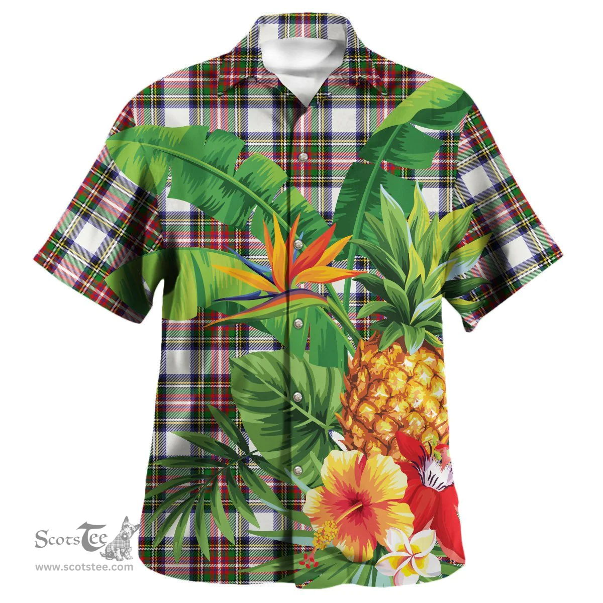 Scottish Stewart Dress Modern Clan Tartan Hawaiian Shirt - New Style Scottish Plaid Tartan Plaid