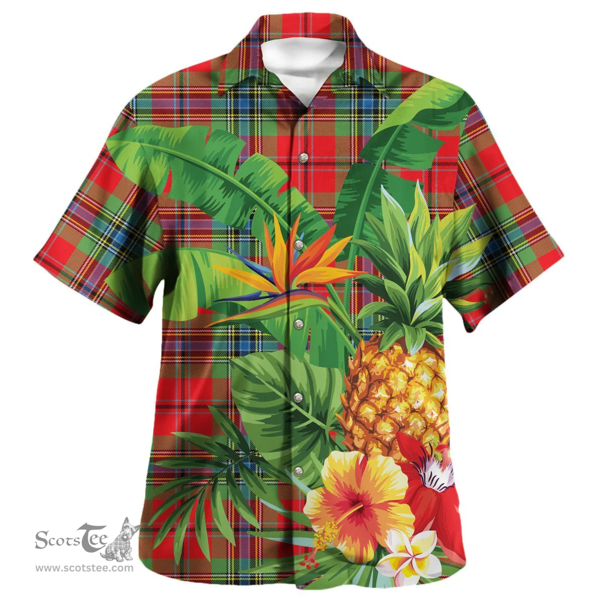 Scottish MacLean of Duart Modern Clan Tartan Hawaiian Shirt - New Style Scottish Plaid Tartan Plaid