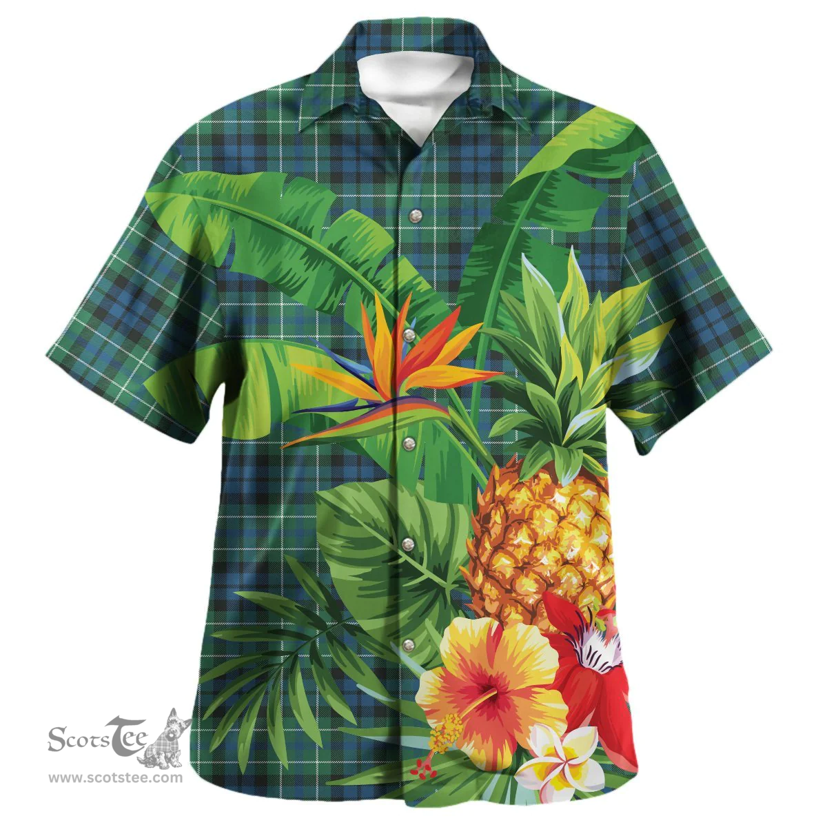 Scottish MacNeill of Colonsay Ancient Clan Tartan Hawaiian Shirt - New Style Scottish Plaid Tartan Plaid
