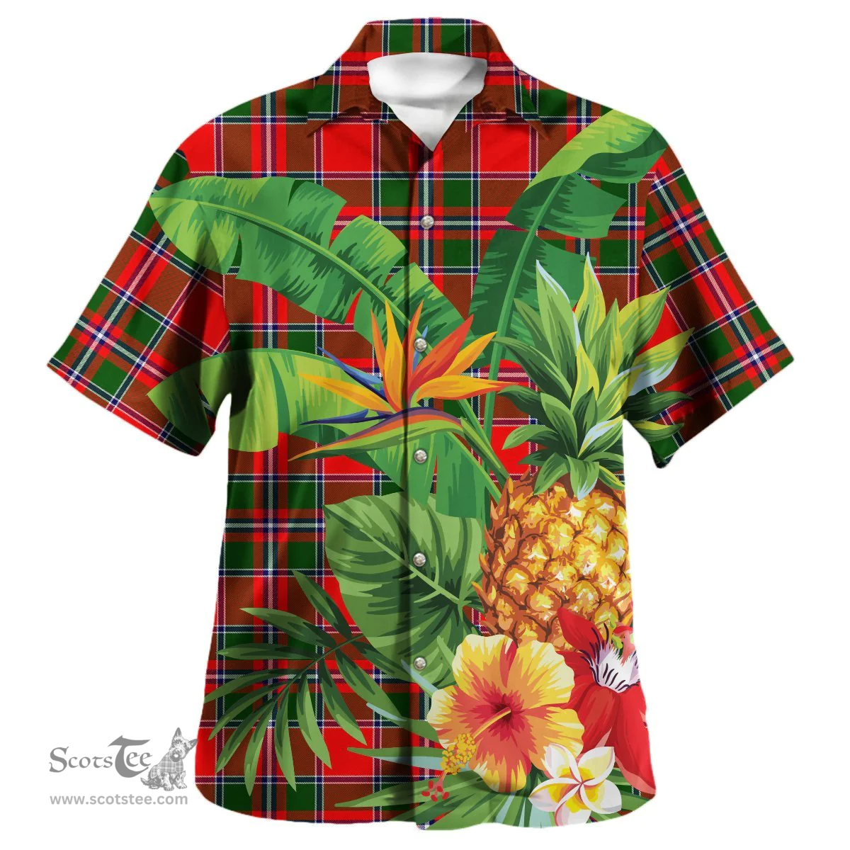 Scottish Spens Modern Clan Tartan Hawaiian Shirt - New Style Scottish Plaid Tartan Plaid