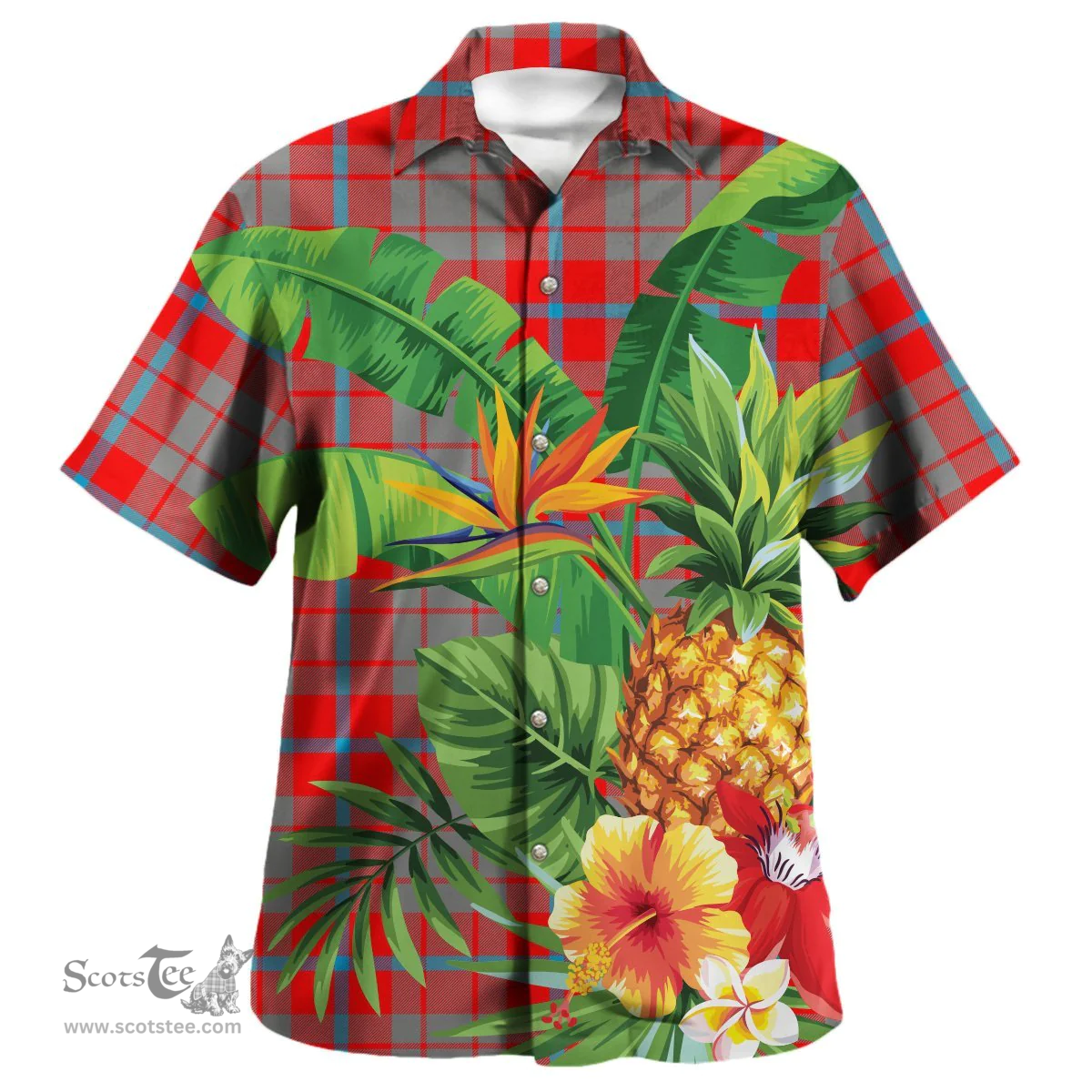 Scottish Moubray Clan Tartan Hawaiian Shirt - New Style Scottish Plaid Tartan Plaid