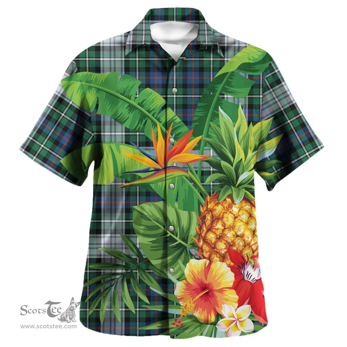 Scottish MacKenzie Dress Ancient Clan Tartan Hawaiian Shirt - New Style Scottish Plaid Tartan Plaid