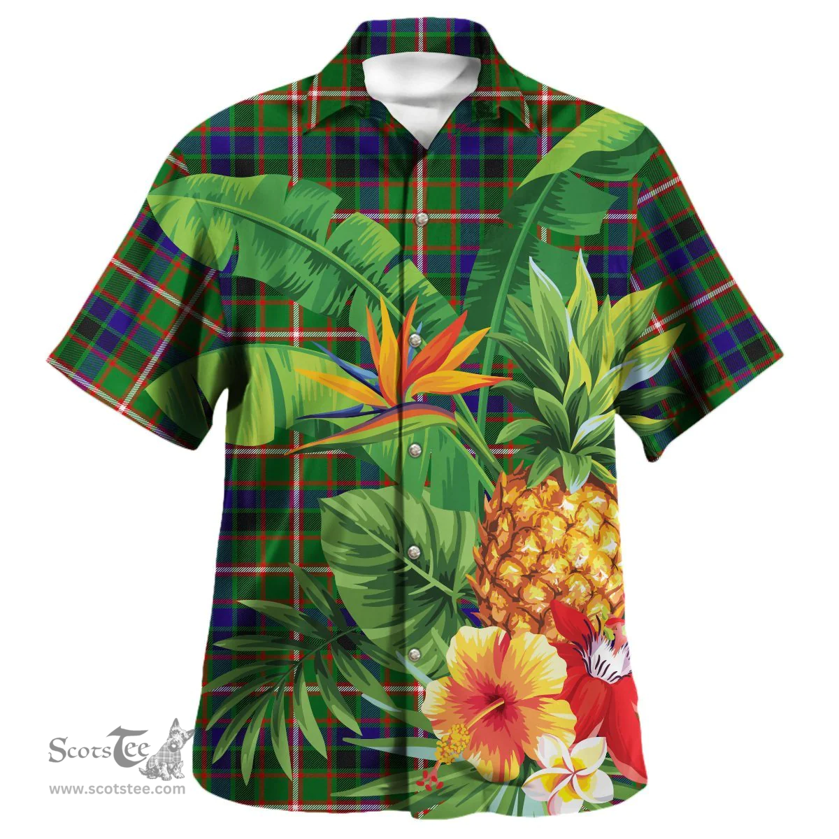Scottish Reid Green Clan Tartan Hawaiian Shirt - New Style Scottish Plaid Tartan Plaid