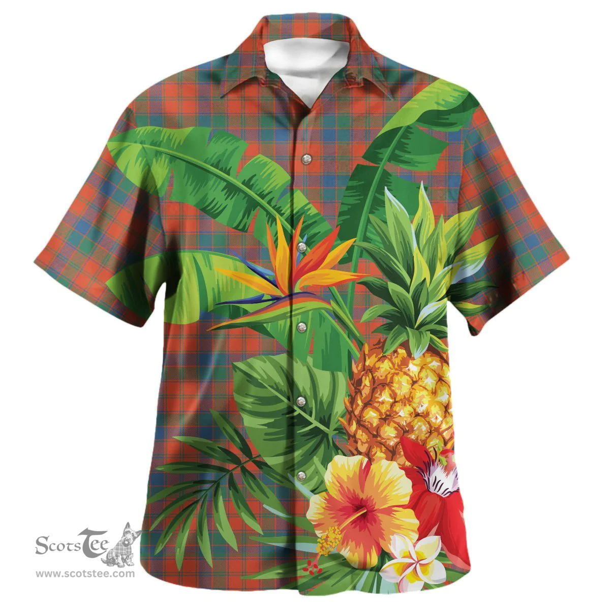 Scottish Robertson Ancient Clan Tartan Hawaiian Shirt - New Style Scottish Plaid Tartan Plaid