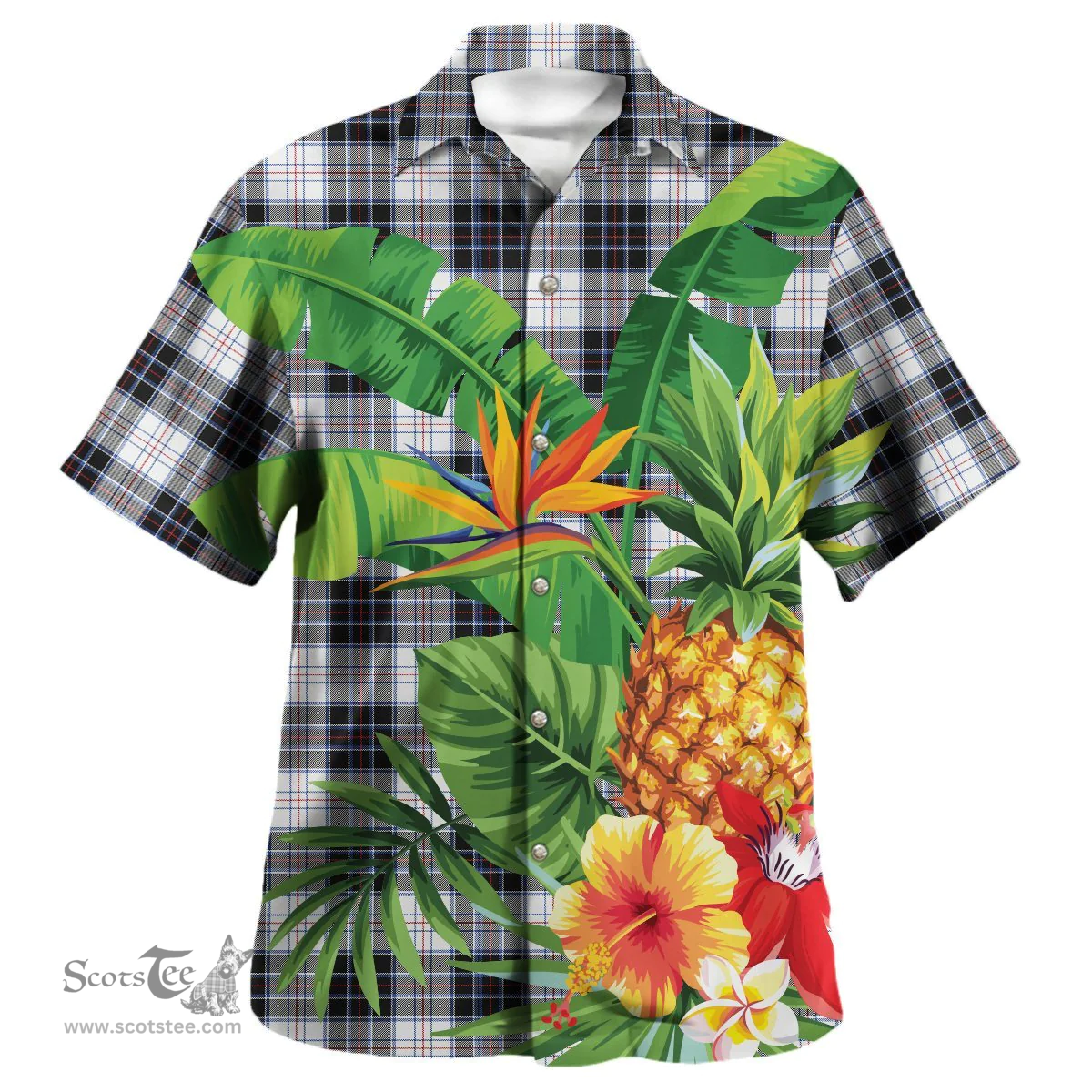 Scottish MacRae Dress Modern Clan Tartan Hawaiian Shirt - New Style Scottish Plaid Tartan Plaid