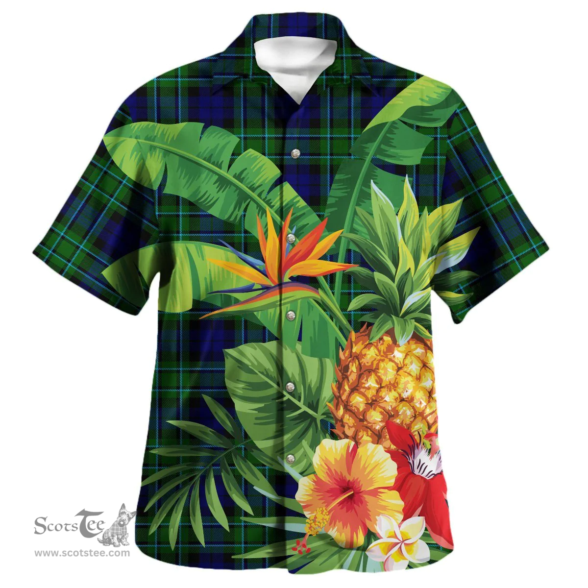 Scottish MacCallum Modern Clan Tartan Hawaiian Shirt - New Style Scottish Plaid Tartan Plaid