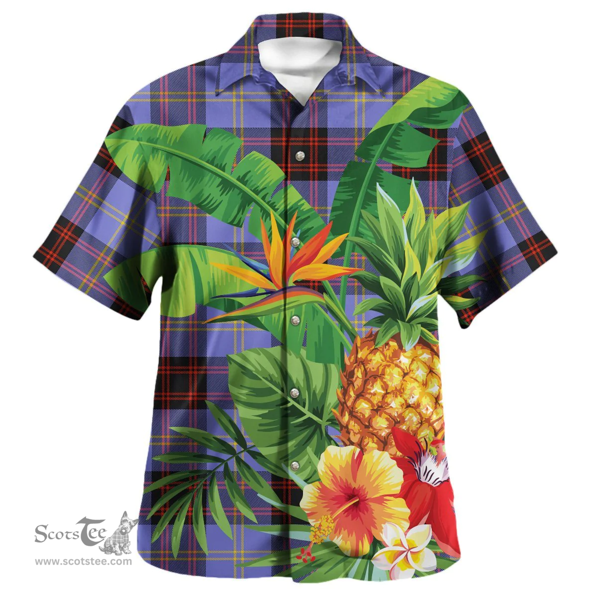 Scottish Rutherford Clan Tartan Hawaiian Shirt - New Style Scottish Plaid Tartan Plaid