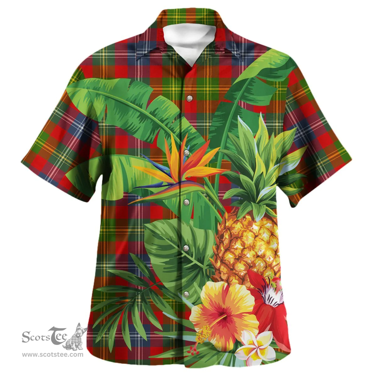 Scottish Forrester Clan Tartan Hawaiian Shirt - New Style Scottish Plaid Tartan Plaid