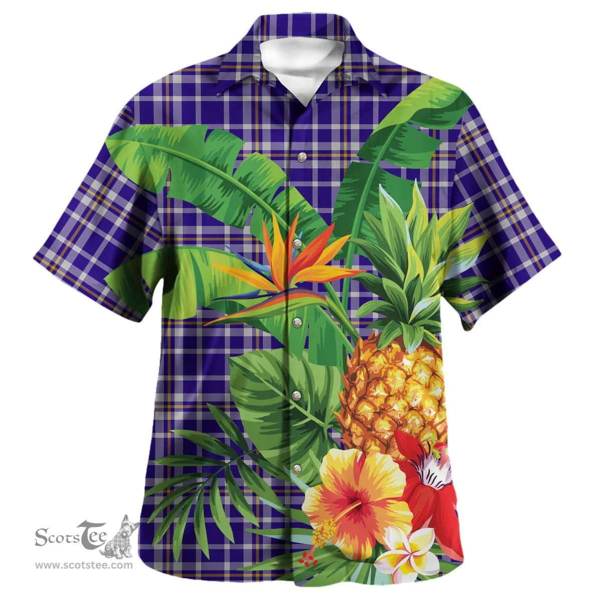 Scottish Ochterlony Clan Tartan Hawaiian Shirt - New Style Scottish Plaid Tartan Plaid