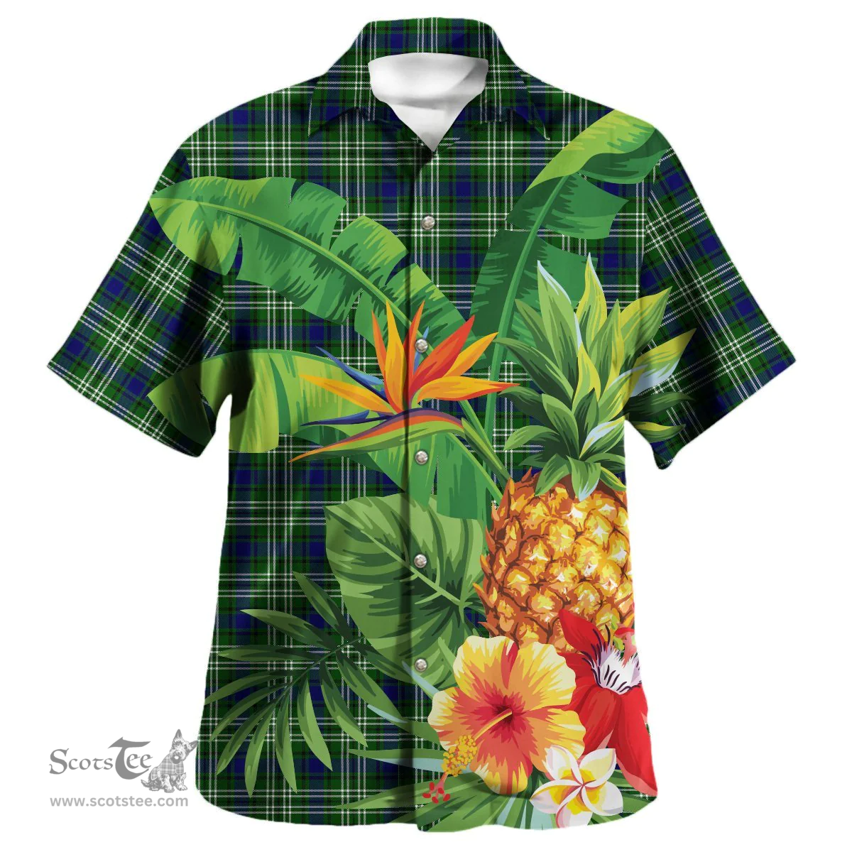 Scottish Tweedside District Clan Tartan Hawaiian Shirt - New Style Scottish Plaid Tartan Plaid