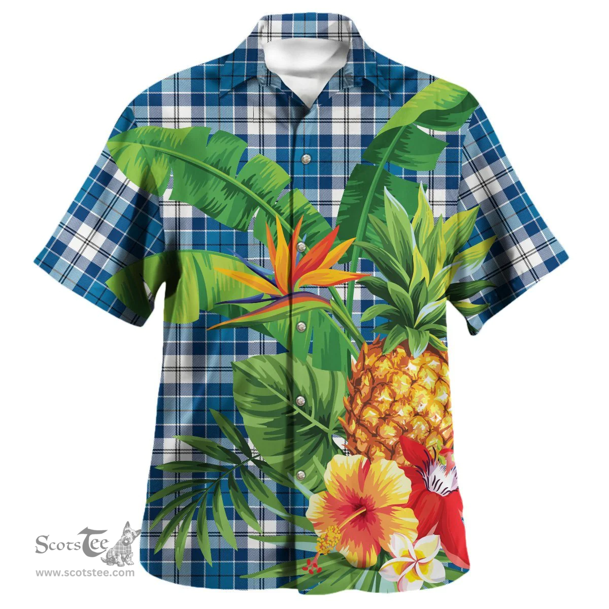 Scottish Strathclyde District Clan Tartan Hawaiian Shirt - New Style Scottish Plaid Tartan Plaid