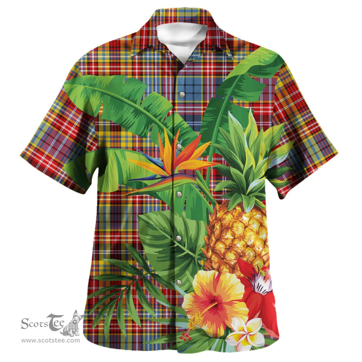 Scottish Ogilvie of Airlie Ancient Clan Tartan Hawaiian Shirt - New Style Scottish Plaid Tartan Plaid