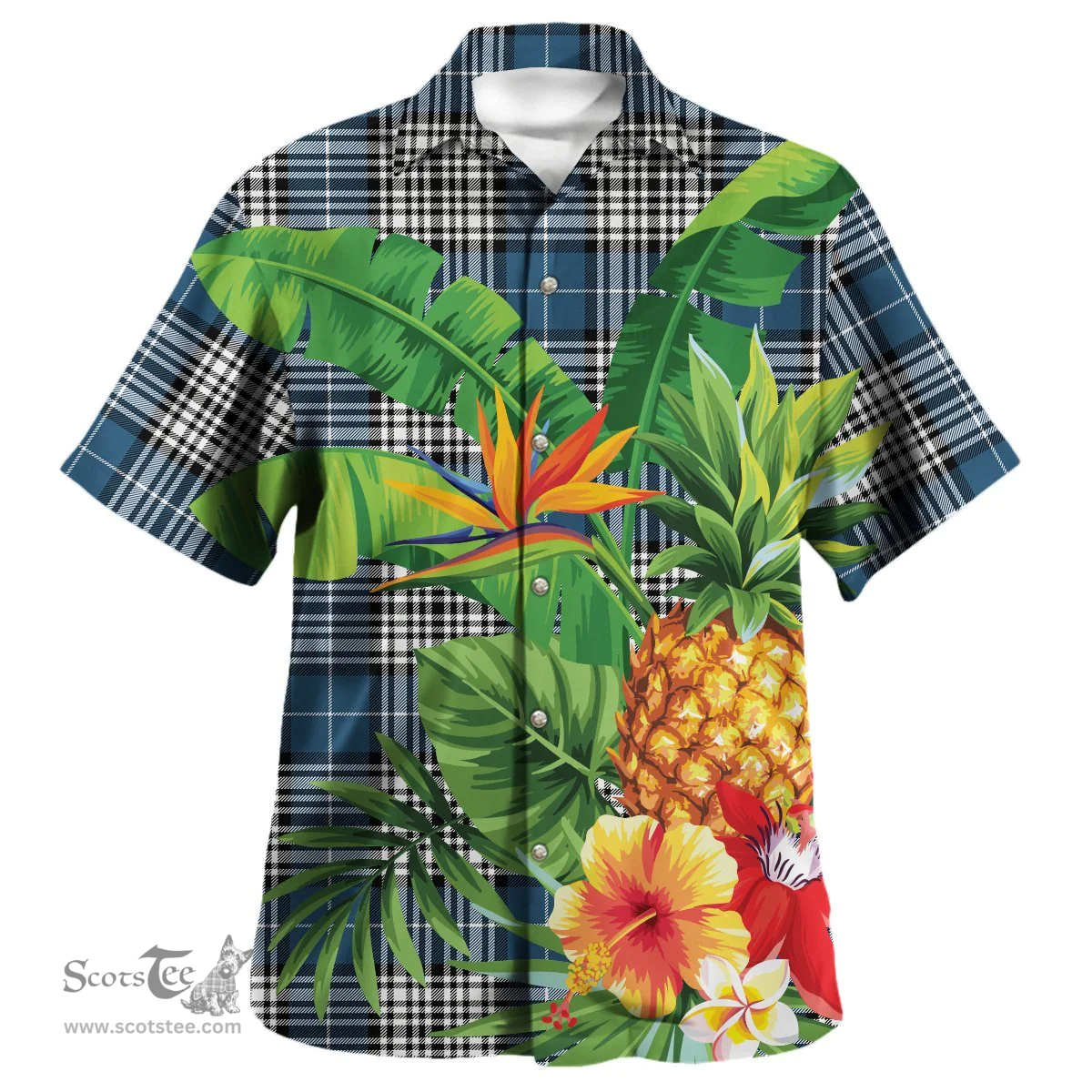 Scottish Napier Modern Clan Tartan Hawaiian Shirt - New Style Scottish Plaid Tartan Plaid