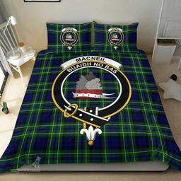 Scottish MacNeil of Colonsay Modern Clan Tartan Bedding Set - Crest Classic Scottish Plaid Tartan Plaid
