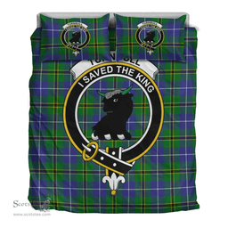 Scottish Turnbull Hunting Clan Tartan Bedding Set - Crest Classic Scottish Plaid Tartan Plaid