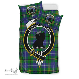 Scottish Turnbull Hunting Clan Tartan Bedding Set - Crest Classic Scottish Plaid Tartan Plaid