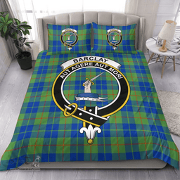 Scottish Barclay Hunting Ancient Clan Tartan Bedding Set - Crest Classic Scottish Plaid Tartan Plaid