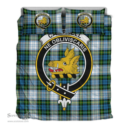 Scottish Campbell Dress Ancient Clan Tartan Bedding Set - Crest Classic Scottish Plaid Tartan Plaid