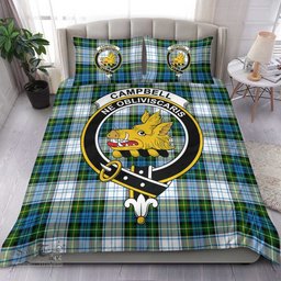 Scottish Campbell Dress Ancient Clan Tartan Bedding Set - Crest Classic Scottish Plaid Tartan Plaid