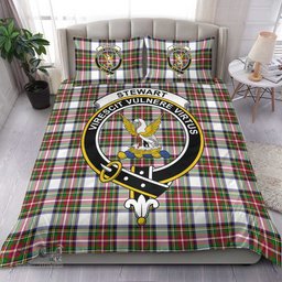 Scottish Stewart Dress Modern Clan Tartan Bedding Set - Crest Classic Scottish Plaid Tartan Plaid