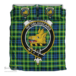 Scottish Campbell of Breadalbane Ancient Clan Tartan Bedding Set - Crest Classic Scottish Plaid Tartan Plaid