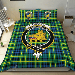 Scottish Campbell of Breadalbane Ancient Clan Tartan Bedding Set - Crest Classic Scottish Plaid Tartan Plaid