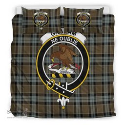 Scottish Graham of Menteith Weathered Clan Tartan Bedding Set - Crest Classic Scottish Plaid Tartan Plaid