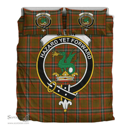 Scottish Seton Hunting Modern Clan Tartan Bedding Set - Crest Classic Scottish Plaid Tartan Plaid