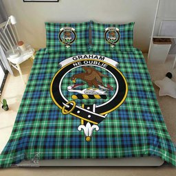 Scottish Graham of Montrose Ancient Clan Tartan Bedding Set - Crest Classic Scottish Plaid Tartan Plaid