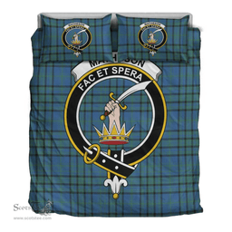 Scottish Matheson Hunting Ancient Clan Tartan Bedding Set - Crest Classic Scottish Plaid Tartan Plaid
