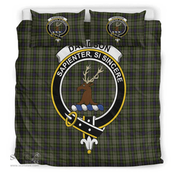 Scottish Davidson Tulloch Dress Clan Tartan Bedding Set - Crest Classic Scottish Plaid Tartan Plaid