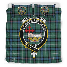 Scottish MacDonald of the Isles Hunting Ancient Clan Tartan Bedding Set - Crest Classic Scottish Plaid Tartan Plaid
