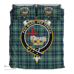 Scottish MacDonald of the Isles Hunting Ancient Clan Tartan Bedding Set - Crest Classic Scottish Plaid Tartan Plaid