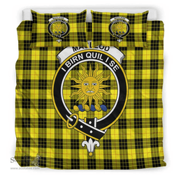 Scottish MacLeod of Lewis Modern Clan Tartan Bedding Set - Crest Classic Scottish Plaid Tartan Plaid